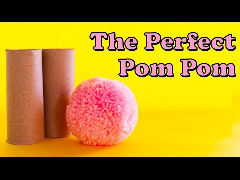 How To Make Pom Poms With Toilet Paper Rolls in LESS than 5 Minutes