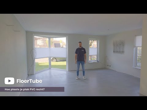 Hoe leg je recht plak PVC? Recht verlijmd PVC vloer plaatsen - FloerTube #27