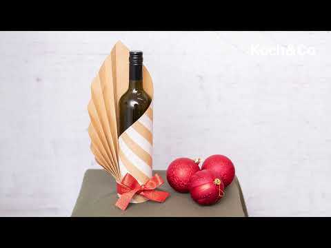 How to do our festive wine bottle wrap! How to do our festive wine bottle wrap!