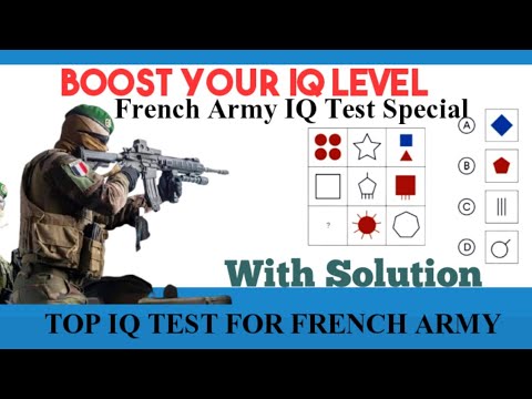 French Foreign Legion||French Army IQ Test||Logical,Spatial And Mathematical Reasoning French Foreign Legion||French Army IQ Test||Logical,Spatial And Mathematical Reasoning