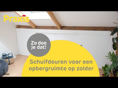 DIY Schuifdeuren voor een opbergruimte op zolder | Praxis DIY Schuifdeuren voor een opbergruimte op zolder | Praxis
