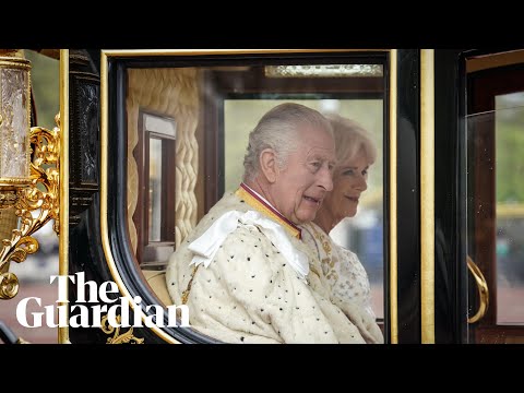 King Charles sets off in golden carriage for coronation King Charles sets off in golden carriage for coronation