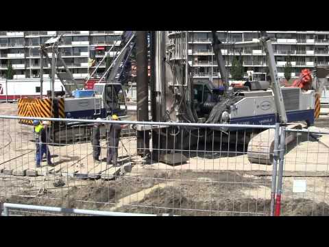 Cinema Gouda, in de grond gevormde palen