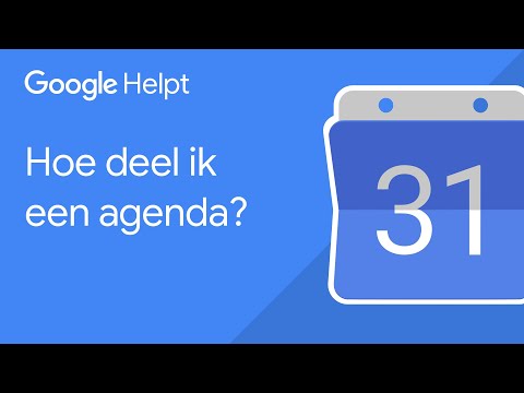 Hoe deel ik een Google Agenda? - Google Helpt