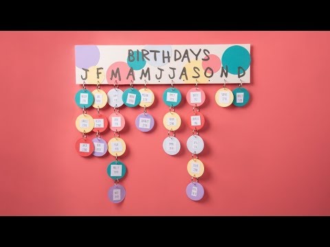 DIY Classroom Birthday Calendar - Ellison Education