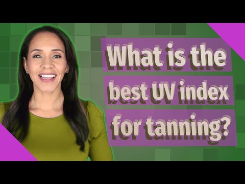 What is the best UV index for tanning?