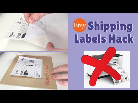 How to print shipping labels at home with printer | Etsy shipping for beginners