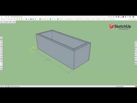 Google SketchUp Tutorial (Part 1) - Basic Wooden Box Design