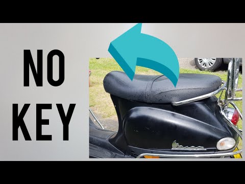 How to open a buddyseat without a key on a moped