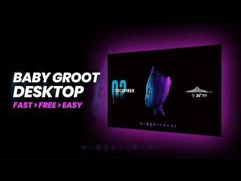 Baby Groot Theme for Windows 10 2021!