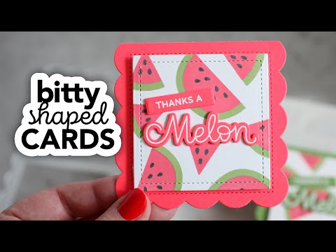 Adorable shaped mini cards you can create