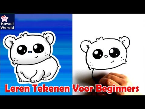 Hoe Teken je Een Baby Ijsbeer? Leren Tekenen Voor Beginners #2