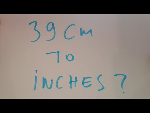 39 cm to inches?