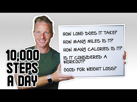 The Ultimate Guide On How To Walk 10,000 Steps A Day (TIME, MILES, CALORIES) | LiveLeanTV