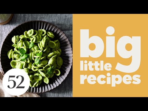 Pasta with The Creamiest Basil Cream Sauce | Big Little Recipes