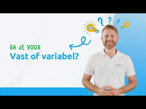 Vast of variabel energiecontract? | Pure Energie