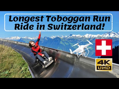 Longest Summer Toboggan Ride in Switzerland | 4K Video