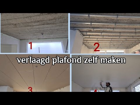 verlaagd plafond zelf maken. // make your own false ceiling.