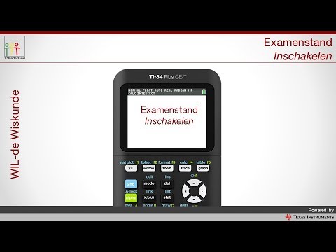 TI-84 Plus CE-T Examenstand Aan