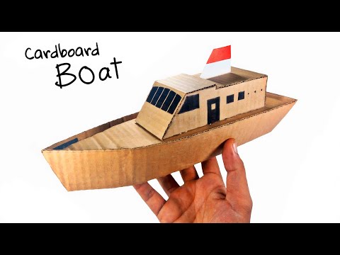 Homemade Cardboard Boat | How To Make Boat With Cardboard