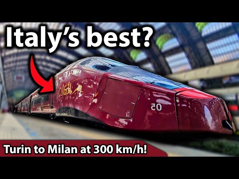 Italy's STUNNING private BULLET TRAIN. Turin to Milan for just 15€ in FIRST CLASS