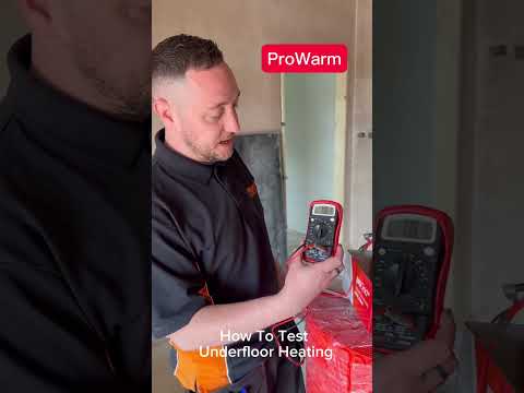 How To Test Underfloor Heating. Installing and Testing Electric Underfloor Heating