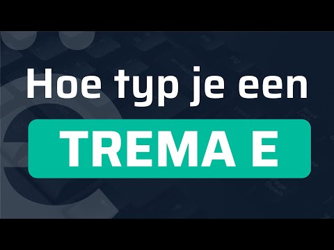 Hoe typ je een e met puntjes? (Windows + Mac)