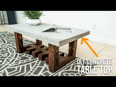 How to make a concrete table