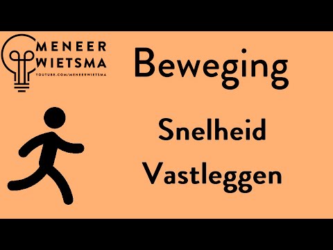 Natuurkunde uitleg Beweging 1: Snelheid vastleggen